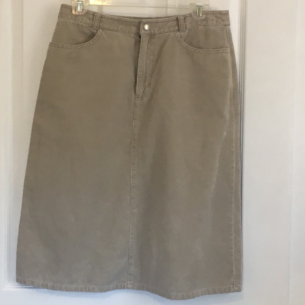 Banana republic corduroy midi skirt